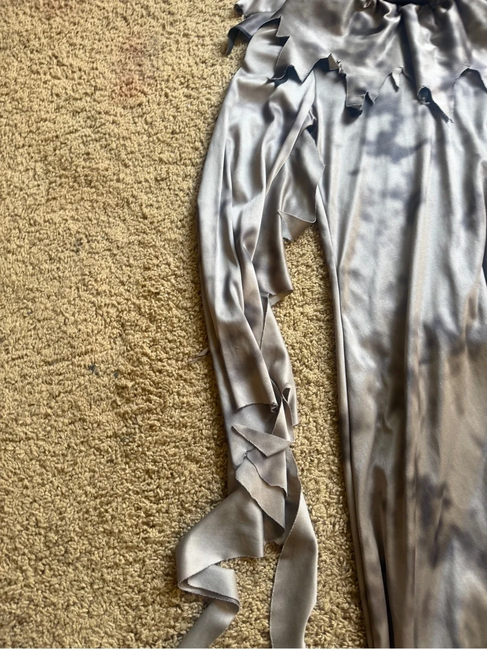 Kids Silver Grim reaper  One-Piece Costume